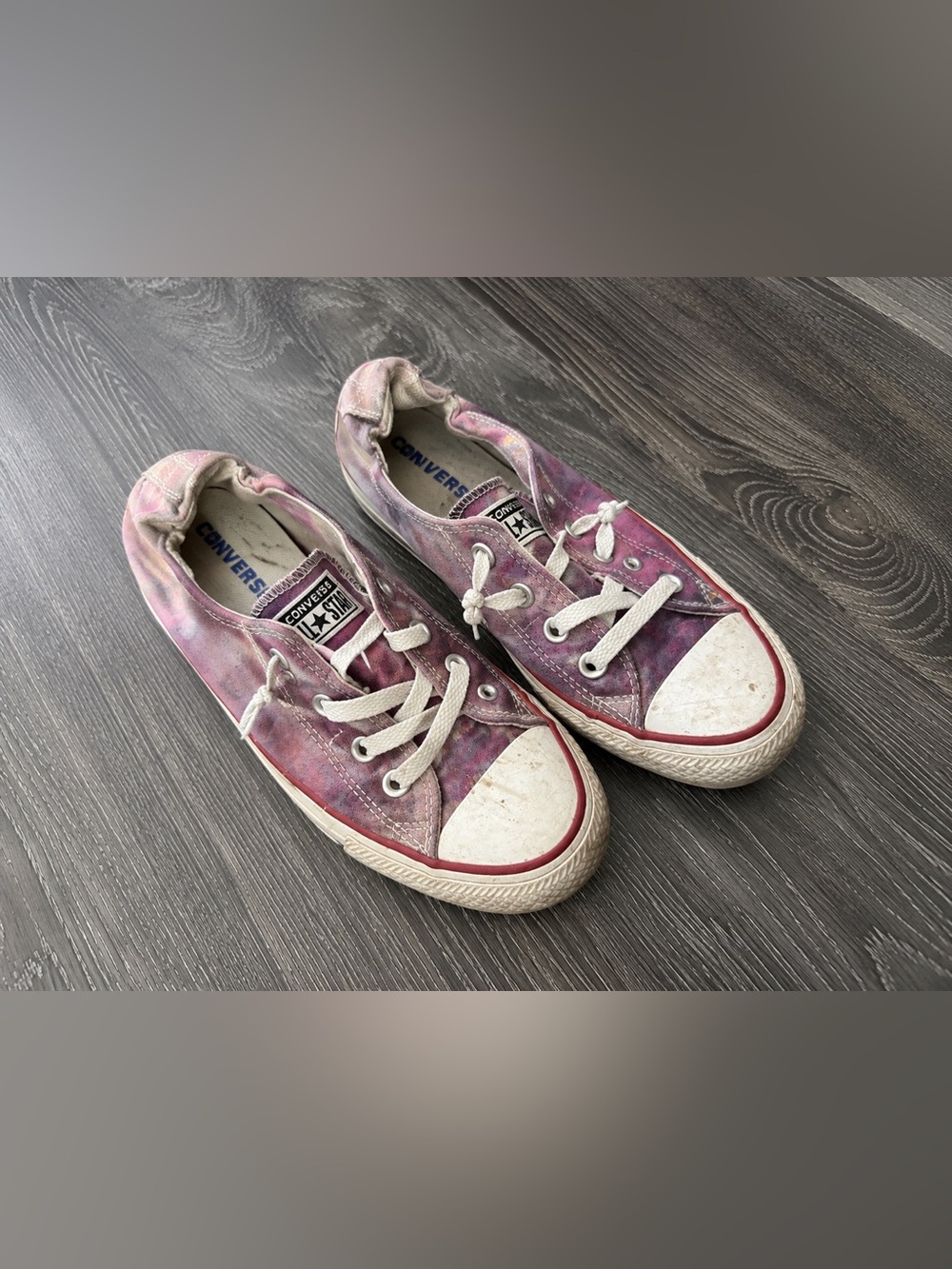 Custom Tie-Dyed Converse Ballet Flats – Size 8
